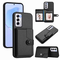 Foxdock Funda Para Oppo Reno 12 Con Bloqueo Rfid - Diseño Elegante Con Cierre De Botón