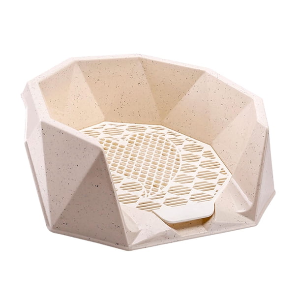 Bandeja De Entrenamiento De Malla Para Inodoro, Caja De Arena Para Perros, Almohadillas De Tren Para Orinal De Interior, Color Beige