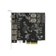 thumbnail image 2 of Tarjeta host PCIe Vantec de 5 puertos USB 3.2 Gen2x2 de 20 Gbps, 2 of 8