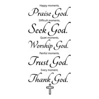Rienda Libre Graphics - Decomural Happy Moments Praise God Religious Ws-42943