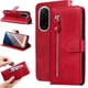 thumbnail image 2 of Funda con Cremallera para Xiaomi Poco M7 4G, Carcasa Cartera de Cuero PU con Soporte y Tarjetero, 2 of 5