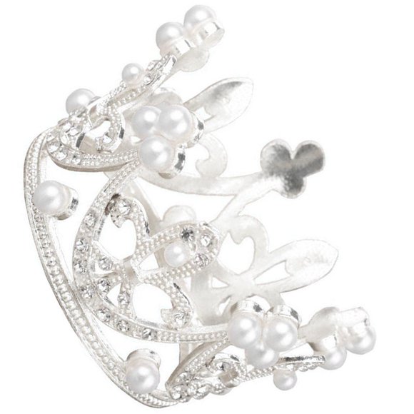 Mini Cake Crown Topper Tiara Para Boda Fiesta De Cumplea?os Pastel Perla