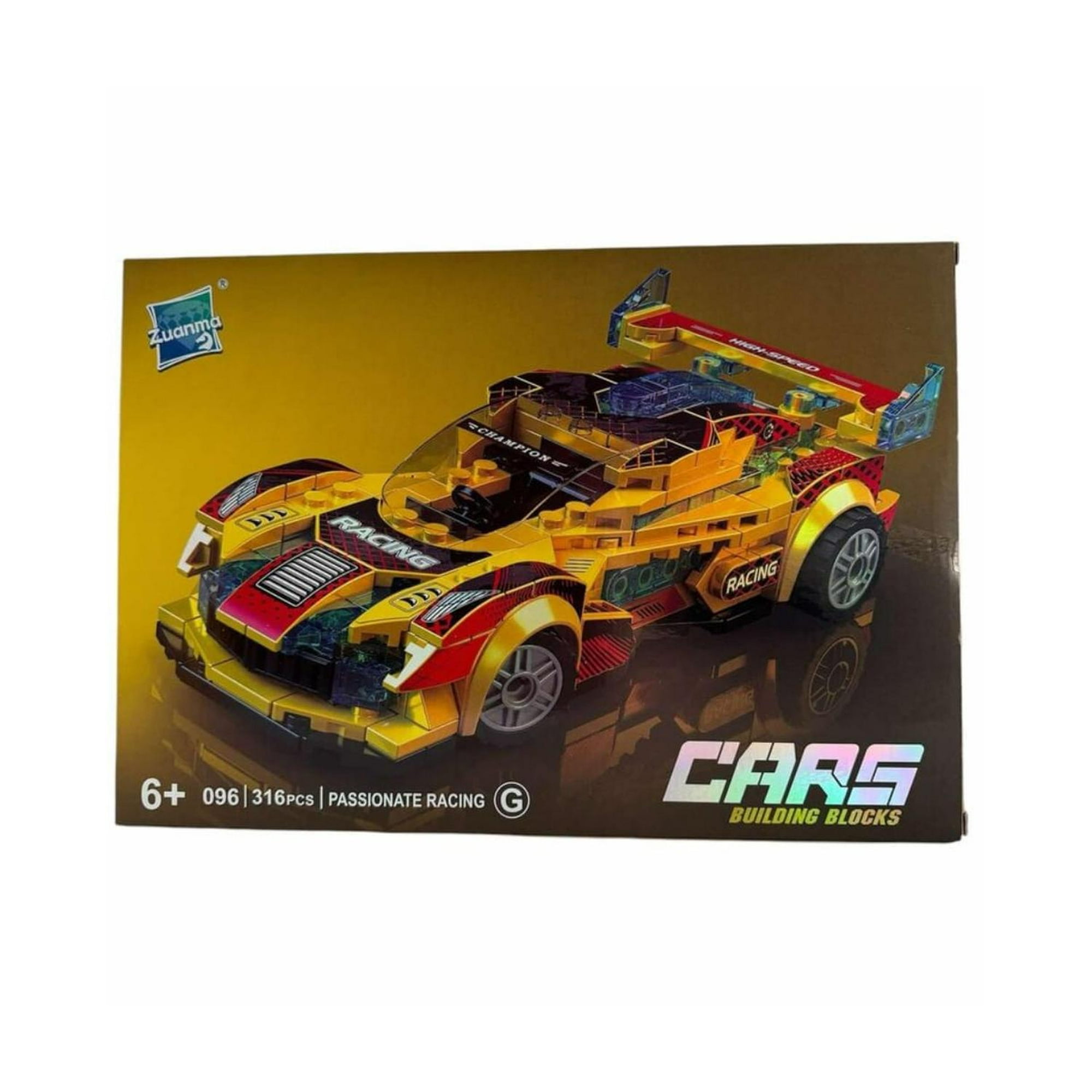 Genérico - Auto Deportivo Armable Color Amarillo Amarillo