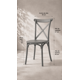 thumbnail image 4 of Pack de 8 Sillas Crossback Danubio Polipropileno de Comedor o Terraza Exterior - Gris, 4 of 5