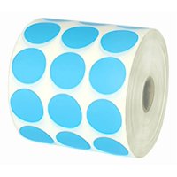 Ink & Paper - Etiquetas Celeste Autoadhesivas Circulares Colores 30 Mm 1000 Unidades