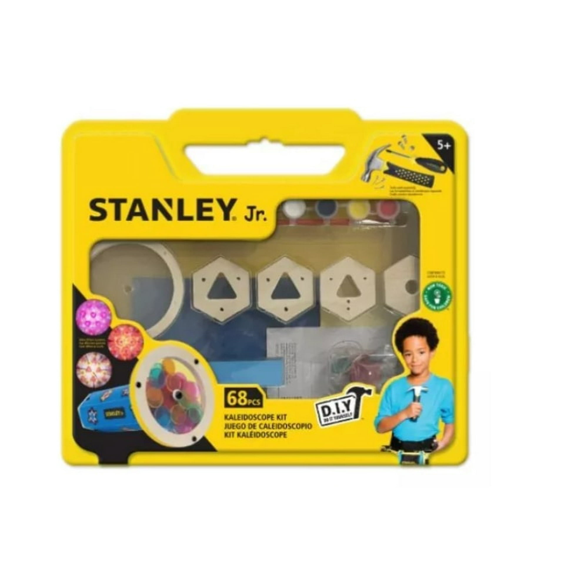 Stanley Junior - Juguete Caleidoscopio Armable De Madera Para Niños - Diseña Y Crea Con Stanley Jr