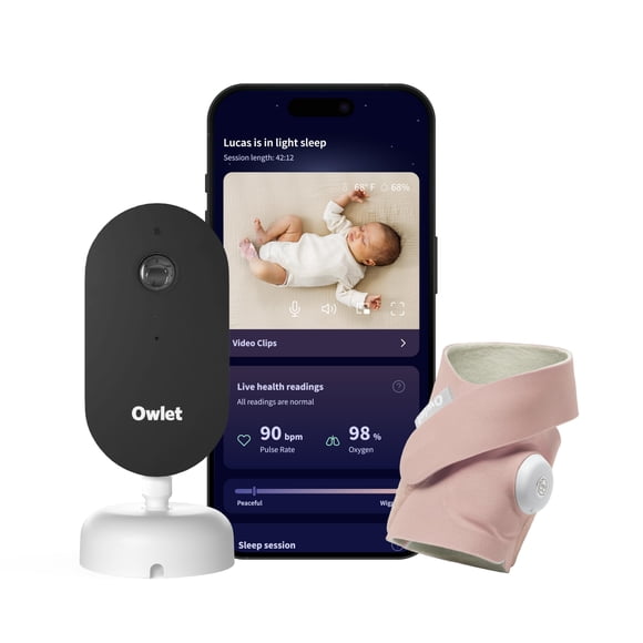 Monitor inteligente para bebés Owlet Dream Duo 3ª generación con video HD 2K