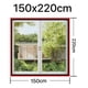 thumbnail image 2 of Malla Mosquitera Cortina Con Cierre Puertas 150x220cm Negro, 2 of 3