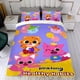 thumbnail image 4 of PINKFONG Conjunto de sábanas temático, trío de piezas, cómodo y amigable con la piel, diseño único, regalo de decoración para el hogar para familiares, amigos y fans,135X200cm, 4 of 6