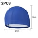 thumbnail image 2 of Gorro de natación de 2 piezas Gorro de natación con protección para los oídos Gorro de natación de PU con pelo de mayordomo Gorro de natación de entrenamiento para adultos, 2 of 6