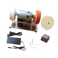 Ioensy - Mini Amoladora De Banco, Pulidora Artesanal Para Trabajar Metales, Pulido De Bordes, Estilo E