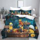thumbnail image 1 of Cartoon animation yellow man series quilt cover soft home textile 100% polyester 3D digital printing bedding king size printing Bed Sheets, 1 of 5