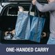thumbnail image 5 of Bolsa de compras CleverMade Tall Frakta de almacenamiento, paquete de 2 unidades, azul, 5 of 8