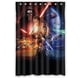 thumbnail image 1 of Cortina de ducha de Star Wars con sable de luz de Darth Vader, juego de cortina de baño con ganchos, tamaño 48 x 72 pulgadas, 1 of 3