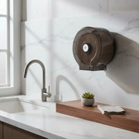 Genérico - Dispensador Papel Jumbo Roll Gris Transparente