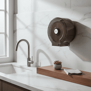 Genérico - Dispensador Papel Jumbo Roll Gris Transparente