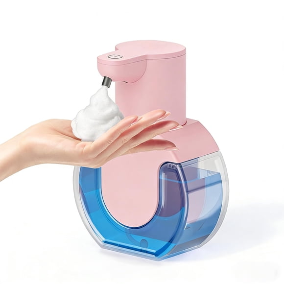 Dispensador de jabón sin contacto Ipefan 420 ml rosa recargable