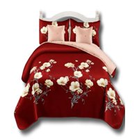 Alonso - Cubrecama 9 Piezas 2 Plazas Quilt Mas Sabanas Mas Cortina De Tela