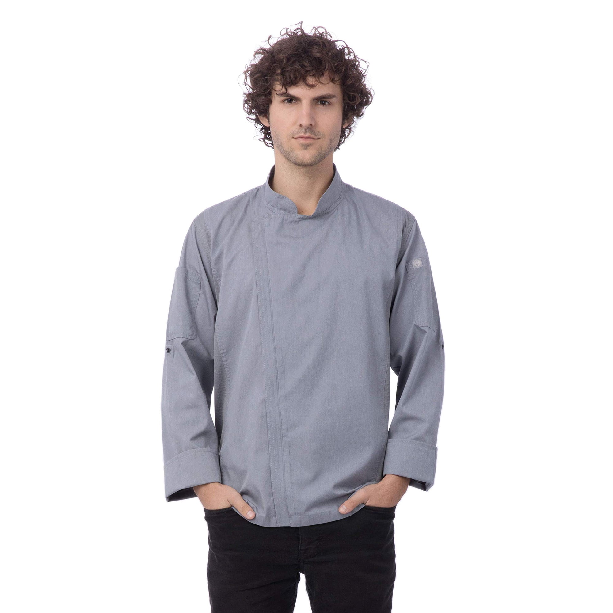 Chaqueta De Chef Hartford Para Hombre Chef Works Gris Xx-large