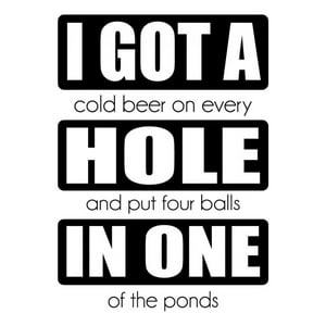 Rienda Libre Graphics - Decomural Hole In One Fun Golf Ws-43065
