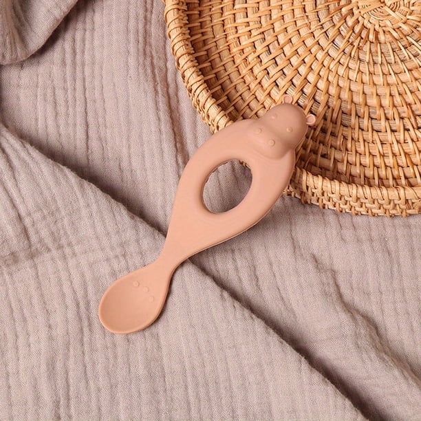 Food Grade Silicone, Children's Spoon, BPA Free, Cartoon Animal Shape