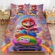 thumbnail image 1 of Super Mario 3-Piece Comforter Set for Bedroom Super Mario Bedding Set for Kids Adults Soft Microfiber Duvet Cover Set with Zipper Closure, 1 of 5