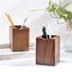 thumbnail image 4 of Caddy SHOPUKASA organizador de escritorio de madera de nogal – Pack de 2 (7 cm), 4 of 6