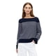 thumbnail image 1 of Jersey GAP con cuello de barco y rayas azul marino para mujer XXL, 1 of 1