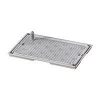 Ioensy - Inodoro Para Perros A Prueba De Fugas, Bandeja Para Orinar Fácil De Limpiar Para Conejos, Cachorros, Animales Pequeños, Gris Claro