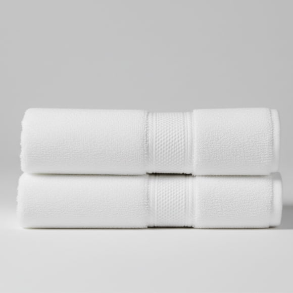 Pack 2 Toallas De Baño Algodón 135x70 Chiteco Classic Suave Color Blanco