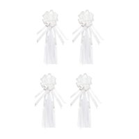 Bothyi - 4 Piezas De Decoración Para Sillas Con Lazo Para Bancos De Boda, Fiestas, Día De La Madre, Despedida De Soltera