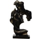 thumbnail image 4 of Romance Figurine Decor Resina Artesanía Escultura Besando La Frente Para El Hogar Negro, 4 of 5