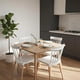 thumbnail image 2 of Comedor Mesa Cosmo Natural 70x70 cm + 4 Sillas Windsor Blanca, 2 of 4