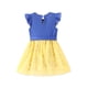 thumbnail image 2 of Vestido enterizo para niña pequeña de Blancanieves de Disney con moño, 5-6 años, 2 of 8