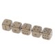 thumbnail image 2 of Juego De Dados De Seis Caras D6 De 5 Dados De Aleación De Zinc D&D RPG Game Supply Bronce, 2 of 3