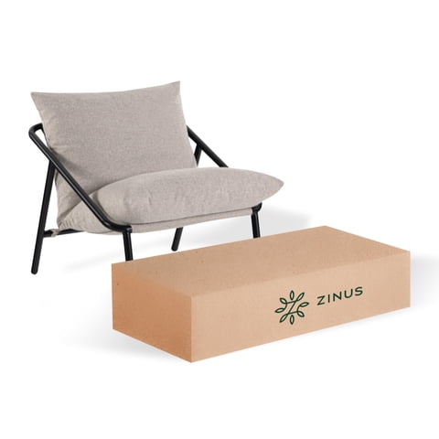 Silla Poltrona Sitial Ada Zinus Beige