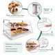 thumbnail image 4 of Vitrina de panadería YBSVO 2 bandejas con puertas delanteras/traseras de 21 x 17 x 30 cm, 4 of 6
