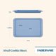 thumbnail image 2 of Bandeja para hornear Farberware 25x38 cm azul antiadherente, 2 of 9