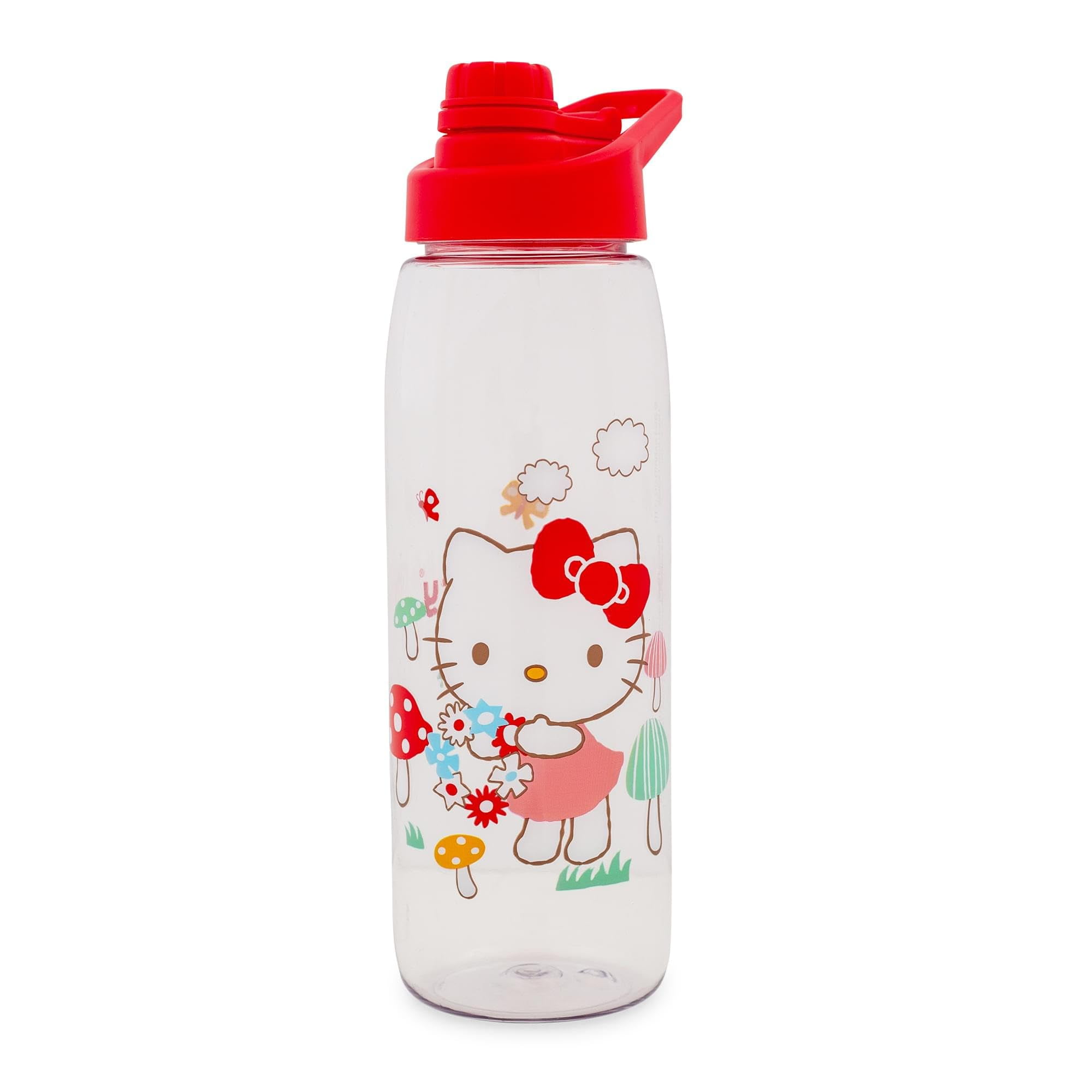 Botella De Agua Silver Buffalo Sanrio Hello Kitty Mushrooms 800 Ml