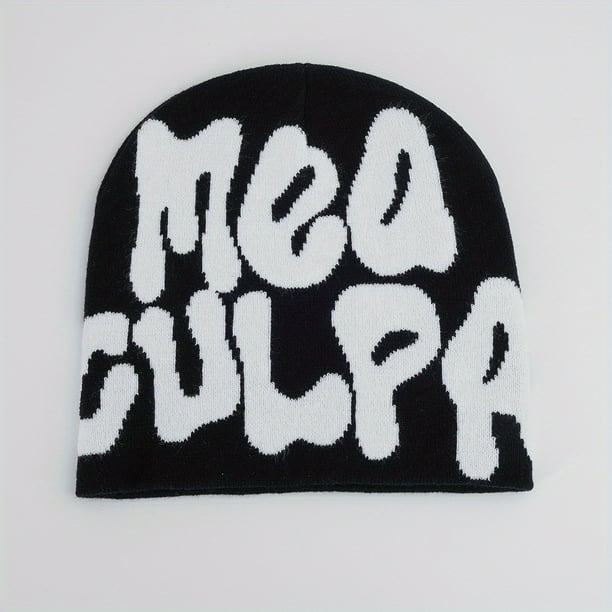 Hip Hop Knitted Beanie Cap Candy Color Y2K Skull Hat Elastic Foldable Women Trend Knit Hat Warm Beanies