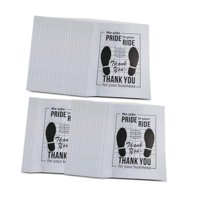 Ioensy - 50 Alfombrillas De Papel Para Coche, Almohadillas Para Los Pies Para Suv Y Camiones, Color Blanco, Estilo A