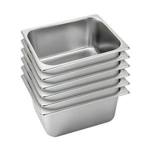 Prochef - Pack 6 Depositos Gastro Gn 1/2 X 150 Mm Acero Inox