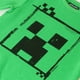 thumbnail image 2 of Poleron Niño Creeper Face Verde Minecraft, 2 of 4
