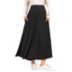 thumbnail image 1 of Falda de maternidad INSPIRE CHIC con bolsillos sobre el vientre, maxi de cintura alta, línea A sólida, elástica, falda de trabajo elástica, ropa de oficina, XX-Large, gris oscuro, 1 of 6