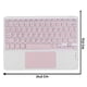 thumbnail image 2 of Teclado Inalambrico Bluetooth Touchpad Español Recargable Rosa, 2 of 4
