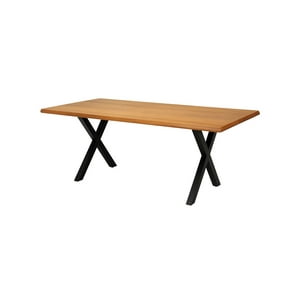 Habita2 Chile - Mesa Rustic 160 Cm Base X Negra