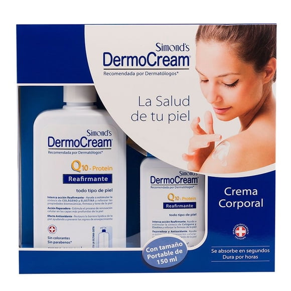 Pack Simonds Dermocream Crema Reafirmante Q10 400 + 150ml