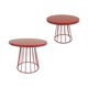 thumbnail image 5 of Bandeja De Almacenamiento De Hierro De 2 Piezas, Plato Redondo Decorativo Para Hotel, Boda, Café, Rojo, 5 of 5