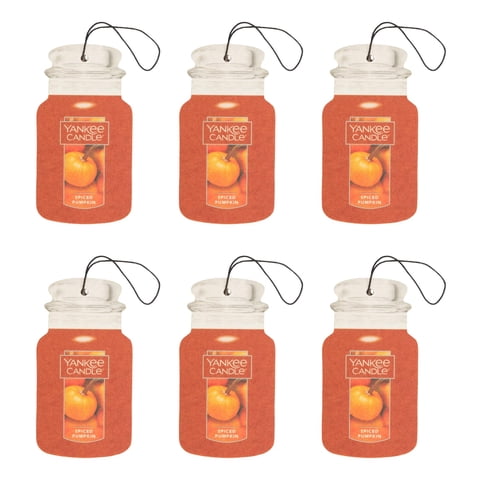 Ambientador Para Coche Yankee Candle Spiced Pumpkin (Paquete De 6)