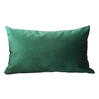 Genérico - Pack De 2 Fundas Terciopelo Liso 30X50 Cm Verde